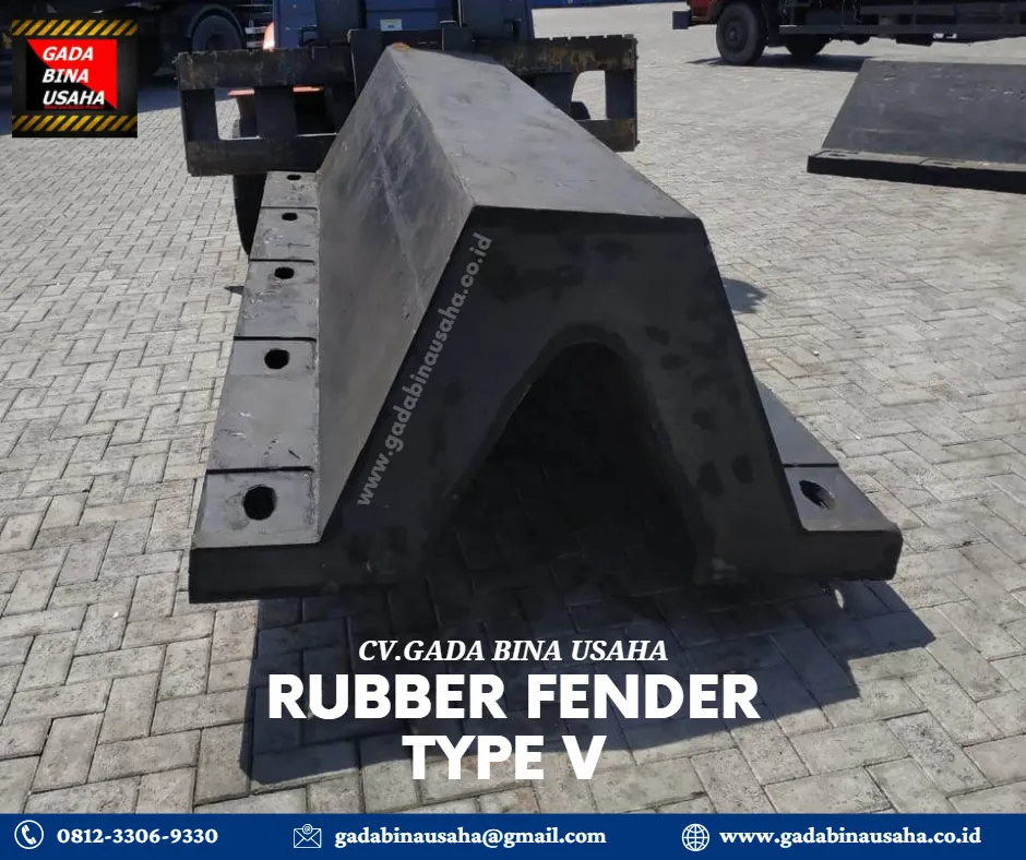 Rubber Fender V 500 H di Aceh Include Baut Angkur Termurah