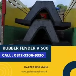 Supplier Rubber Fender Type V 600H x 3000L