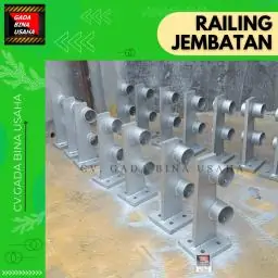 Produsen Sandaran Railing Post Baja Jembatan